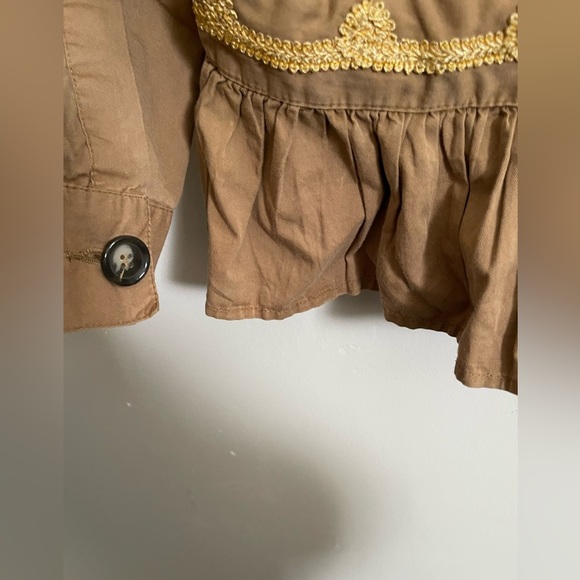 Zara Boho Tribal Beaded Fringe Shirt /Jacket - Picture 12 of 16